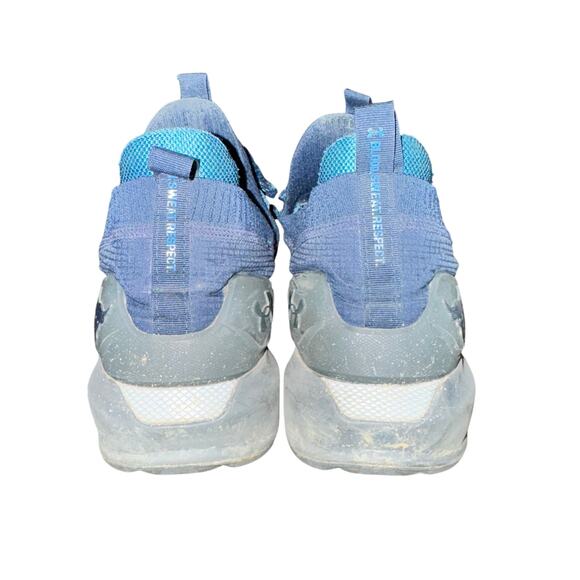 Under Armour HOVR Project Rock 3 Training Sneakers Men's Size 14 Blue Mesh - Picture 4 of 7